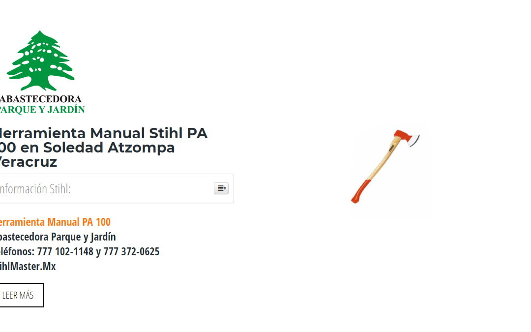 Herramienta Manual Stihl PA 100 en Soledad Atzompa Veracruz