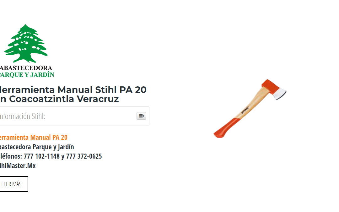Herramienta Manual Stihl PA 20 en Coacoatzintla Veracruz
