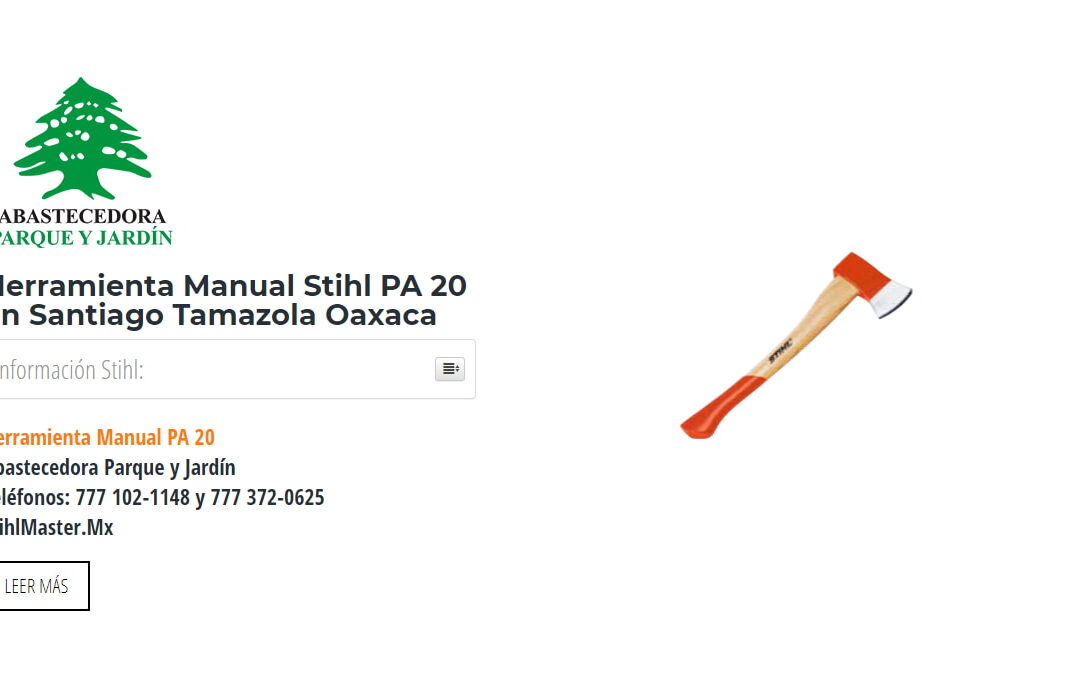 Herramienta Manual Stihl PA 20 en Santiago Tamazola Oaxaca
