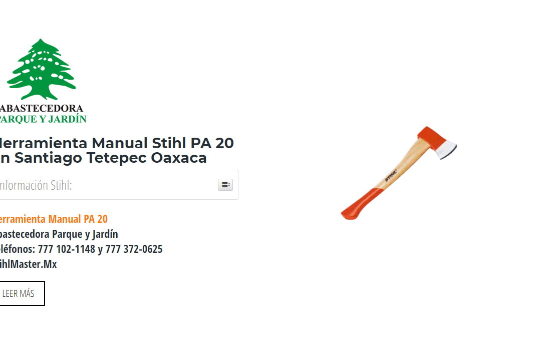 Herramienta Manual Stihl PA 20 en Santiago Tetepec Oaxaca