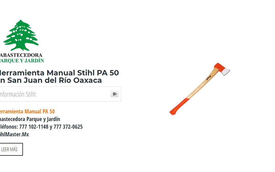 Herramienta Manual Stihl PA 50 en San Juan del Río Oaxaca