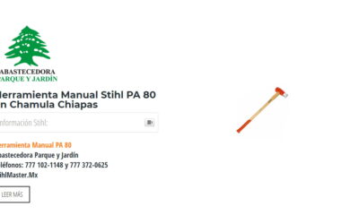Herramienta Manual Stihl PA 80 en Chamula Chiapas