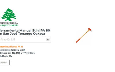 Herramienta Manual Stihl PA 80 en San José Tenango Oaxaca