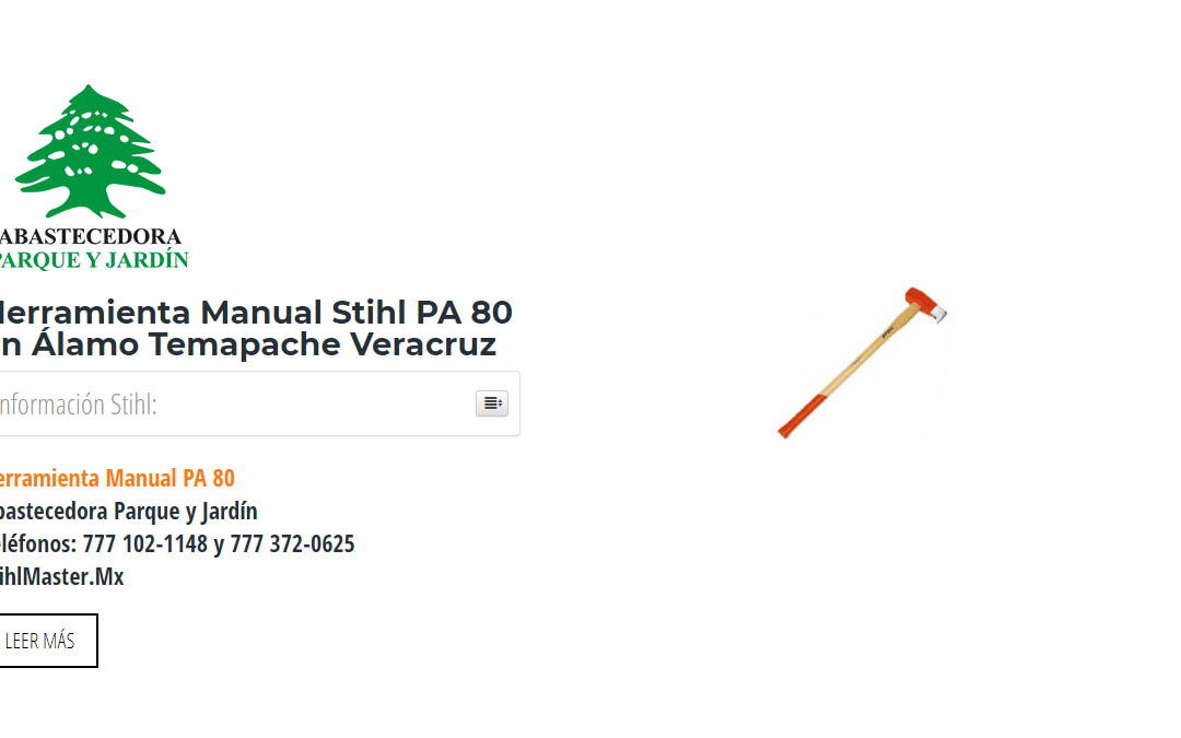 Herramienta Manual Stihl PA 80 en Álamo Temapache Veracruz