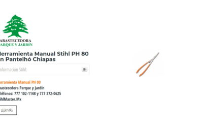 Herramienta Manual Stihl PH 80 en Pantelhó Chiapas