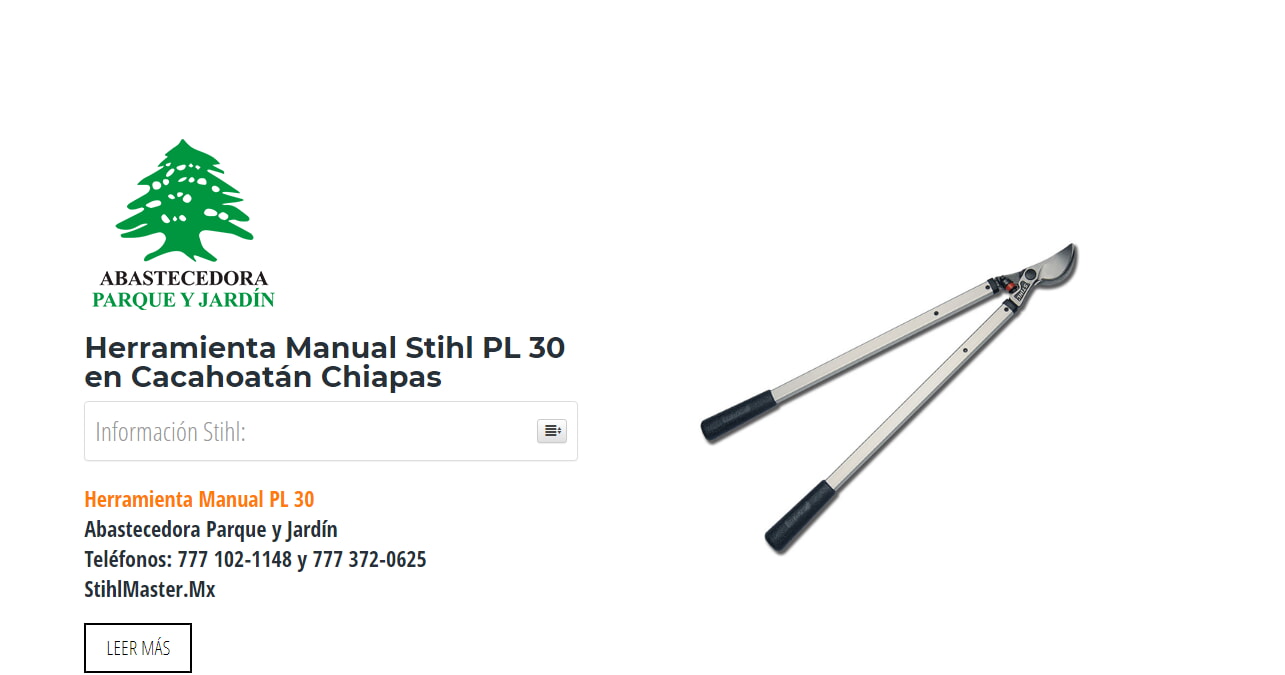 Herramienta Manual Stihl PL 30 en Cacahoatán Chiapas en Stihl Master contamos con más de 53 Herramienta Manual listas para distribuirse en Chiapas y todo México.