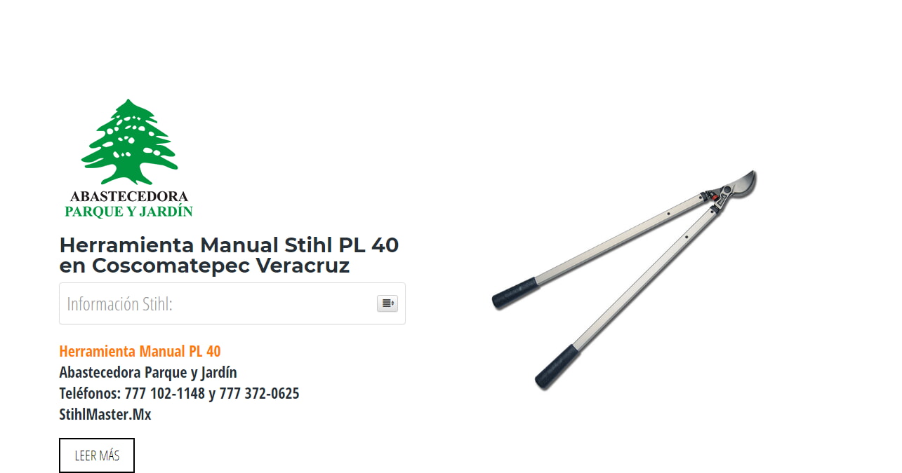 Herramienta Manual Stihl PL 40 en Coscomatepec Veracruz en Stihl Master contamos con más de 56 Herramienta Manual listas para distribuirse en Veracruz y todo México.