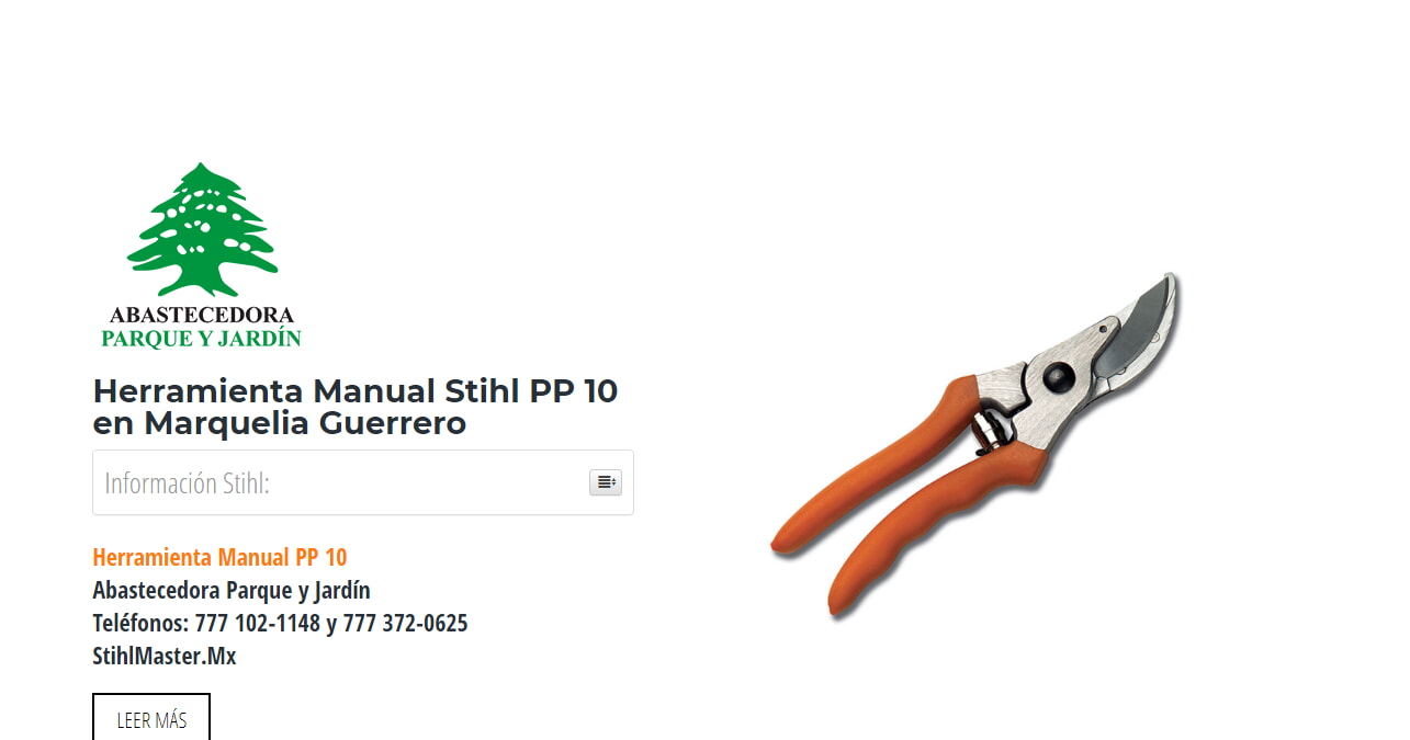 Herramienta Manual Stihl PP 10 en Marquelia Guerrero en Stihl Master contamos con más de 53 Herramienta Manual listas para distribuirse en Guerrero y todo México.