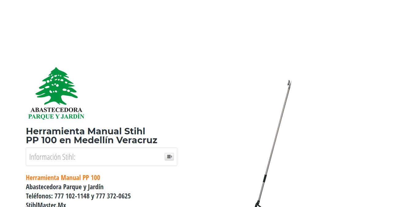 Herramienta Manual Stihl PP 100 en Medellín Veracruz en Stihl Master contamos con más de 53 Herramienta Manual listas para distribuirse en Veracruz y todo México.
