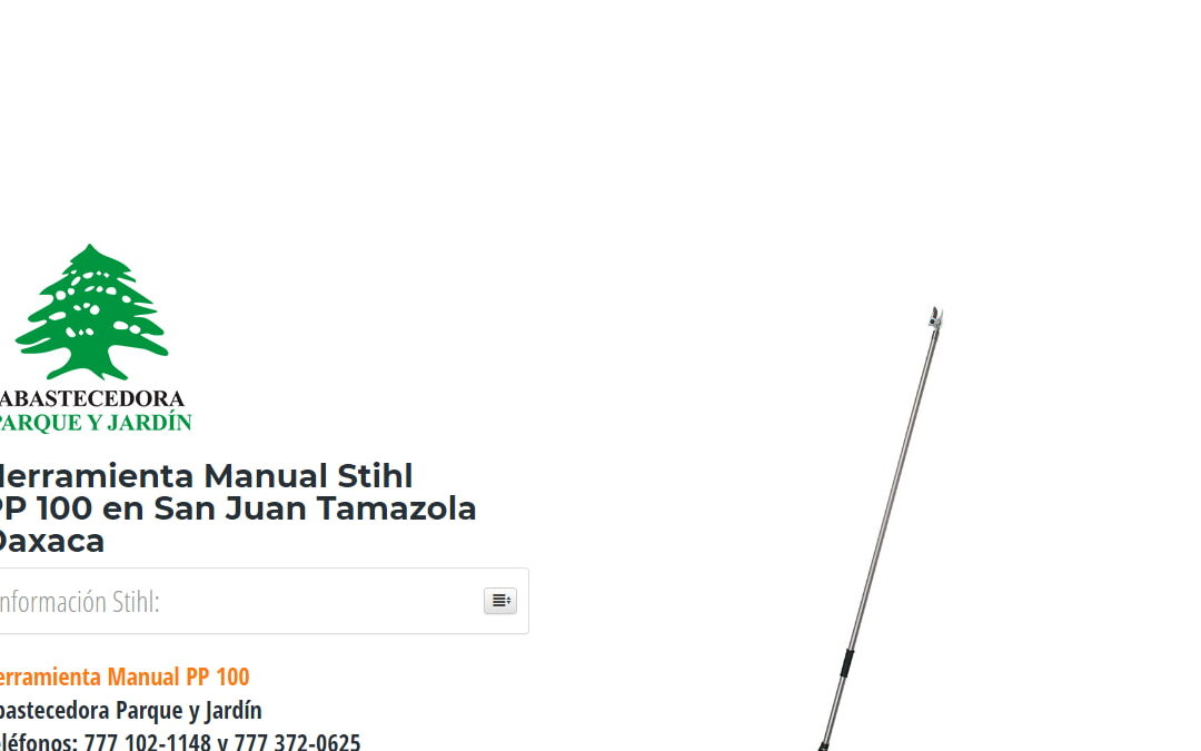 Herramienta Manual Stihl PP 100 en San Juan Tamazola Oaxaca
