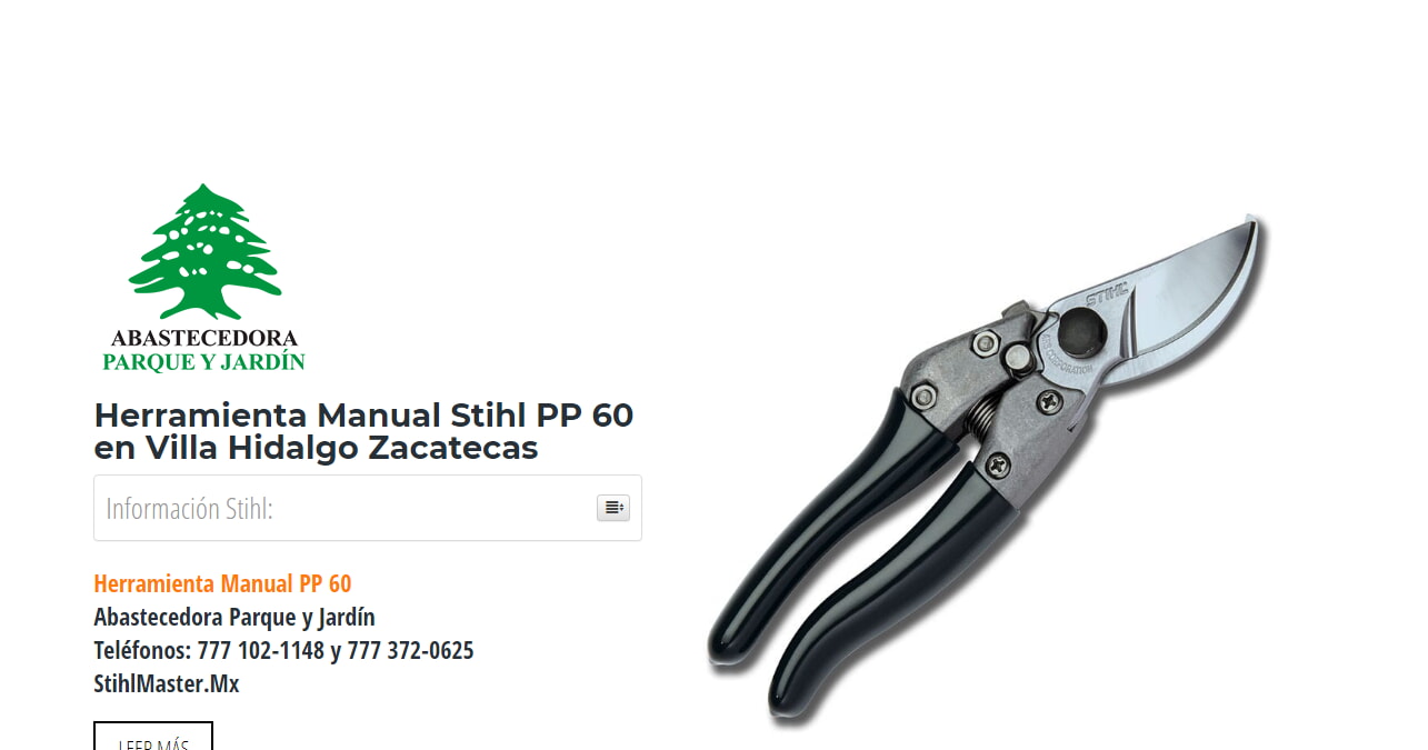 Herramienta Manual Stihl PP 60 en Villa Hidalgo Zacatecas en Stihl Master contamos con más de 58 Herramienta Manual listas para distribuirse en Zacatecas y todo México.