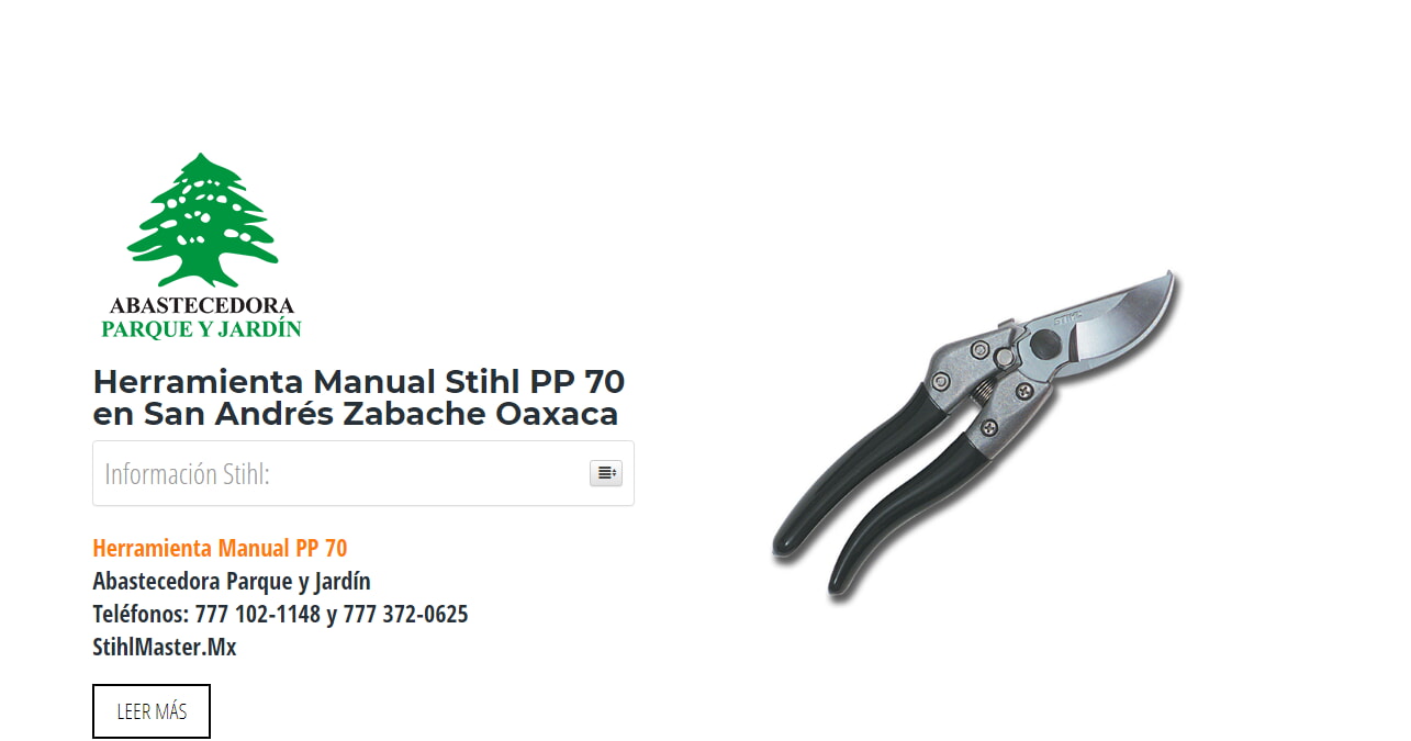 Herramienta Manual Stihl PP 70 en San Andrés Zabache Oaxaca en Stihl Master contamos con más de 60 Herramienta Manual listas para distribuirse en Oaxaca y todo México.