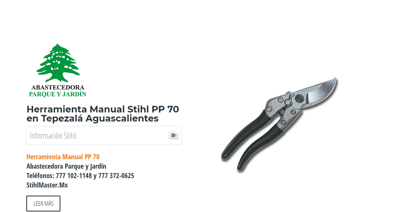 Herramienta Manual Stihl PP 70 en Tepezalá Aguascalientes en Stihl Master contamos con más de 58 Herramienta Manual listas para distribuirse en Aguascalientes y todo México.