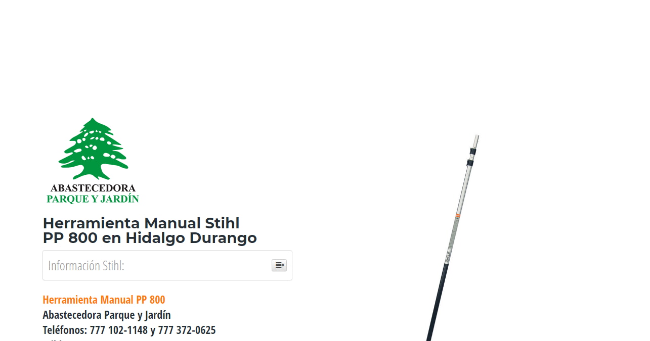 Herramienta Manual Stihl PP 800 en Hidalgo Durango en Stihl Master contamos con más de 51 Herramienta Manual listas para distribuirse en Durango y todo México.