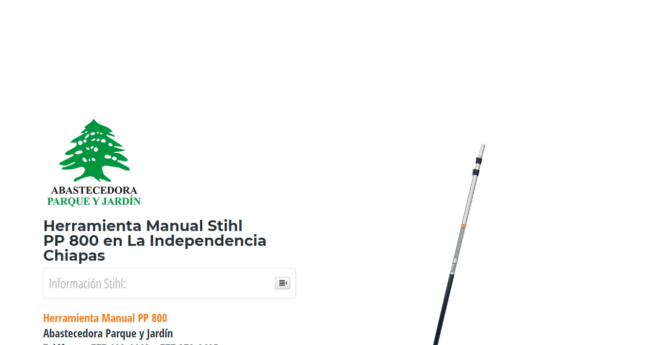 Herramienta Manual Stihl PP 800 en La Independencia Chiapas en Stihl Master contamos con más de 60 Herramienta Manual listas para distribuirse en Chiapas y todo México.