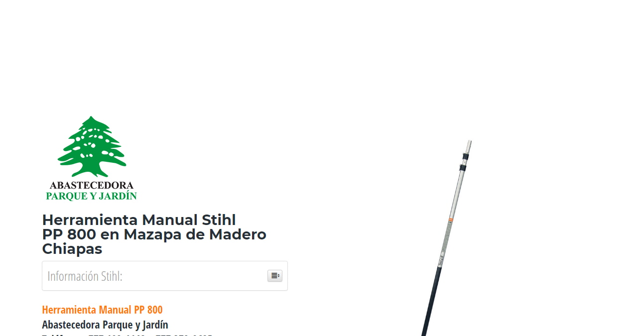 Herramienta Manual Stihl PP 800 en Mazapa de Madero Chiapas en Stihl Master contamos con más de 60 Herramienta Manual listas para distribuirse en Chiapas y todo México.