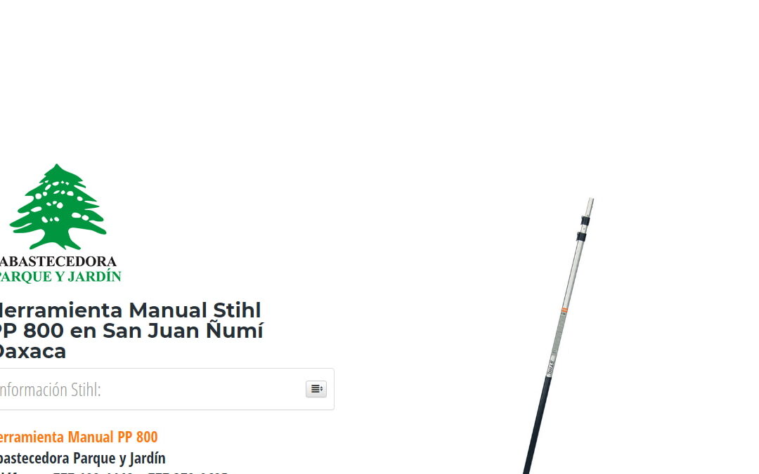 Herramienta Manual Stihl PP 800 en San Juan Ñumí Oaxaca