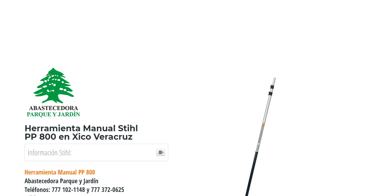 Herramienta Manual Stihl PP 800 en Xico Veracruz en Stihl Master contamos con más de 49 Herramienta Manual listas para distribuirse en Veracruz y todo México.