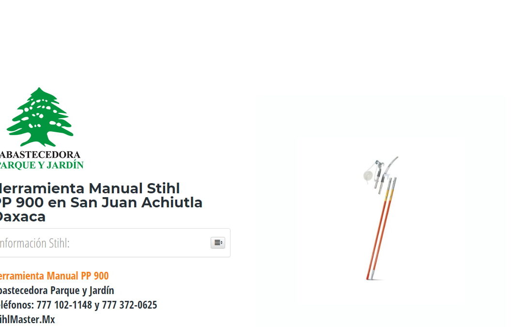 Herramienta Manual Stihl PP 900 en San Juan Achiutla Oaxaca