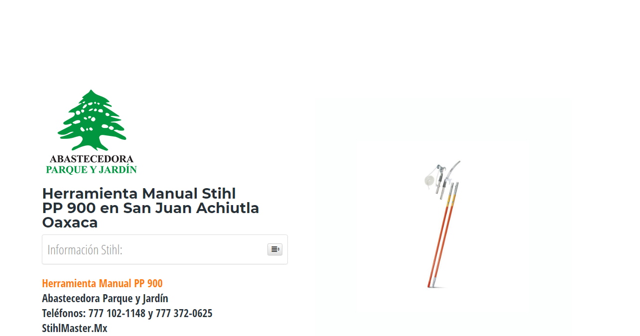 Herramienta Manual Stihl PP 900 en San Juan Achiutla Oaxaca en Stihl Master contamos con más de 60 Herramienta Manual listas para distribuirse en Oaxaca y todo México.