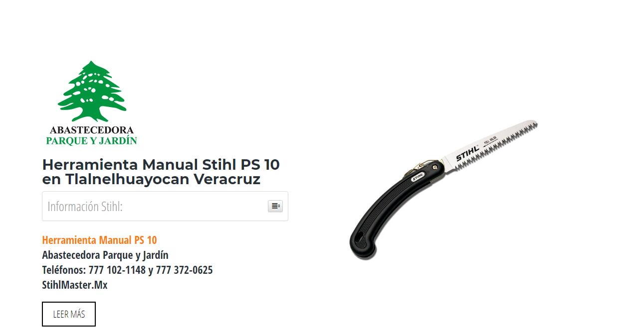 Herramienta Manual Stihl PS 10 en Tlalnelhuayocan Veracruz en Stihl Master contamos con más de 59 Herramienta Manual listas para distribuirse en Veracruz y todo México.