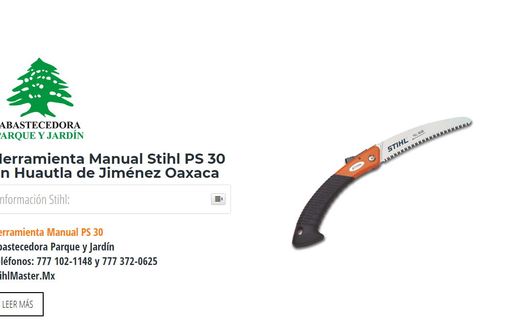 Herramienta Manual Stihl PS 30 en Huautla de Jiménez Oaxaca