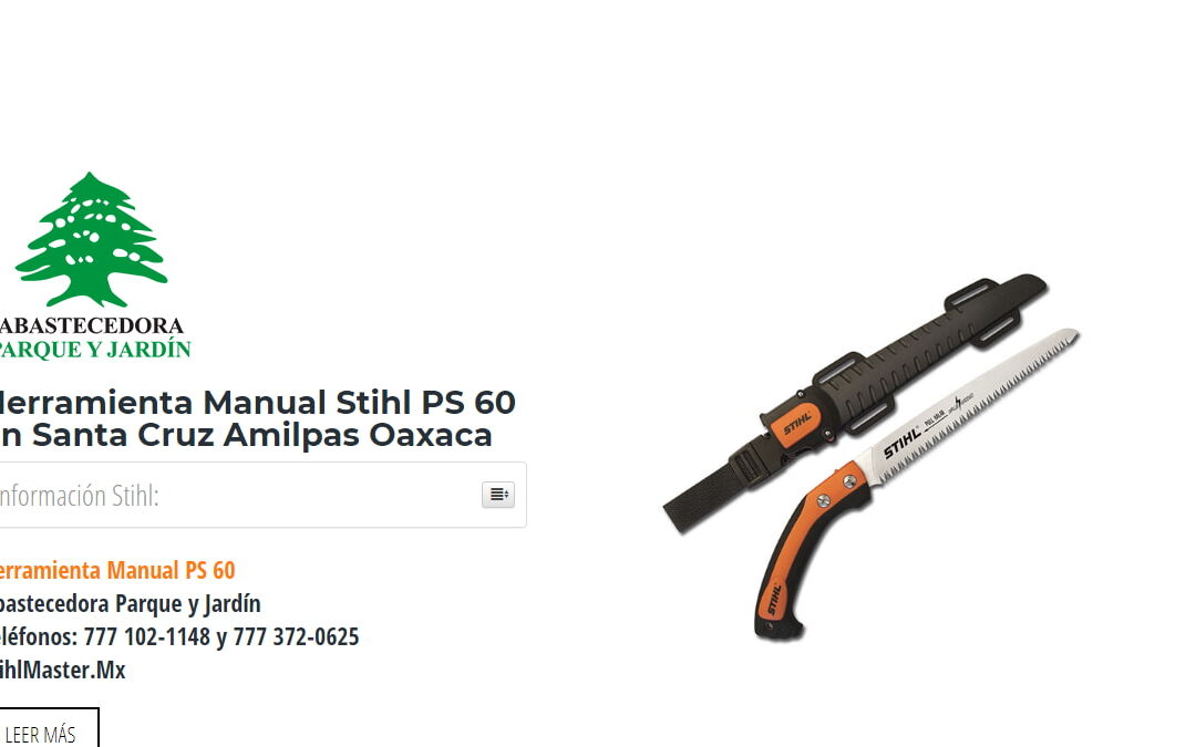 Herramienta Manual Stihl PS 60 en Santa Cruz Amilpas Oaxaca