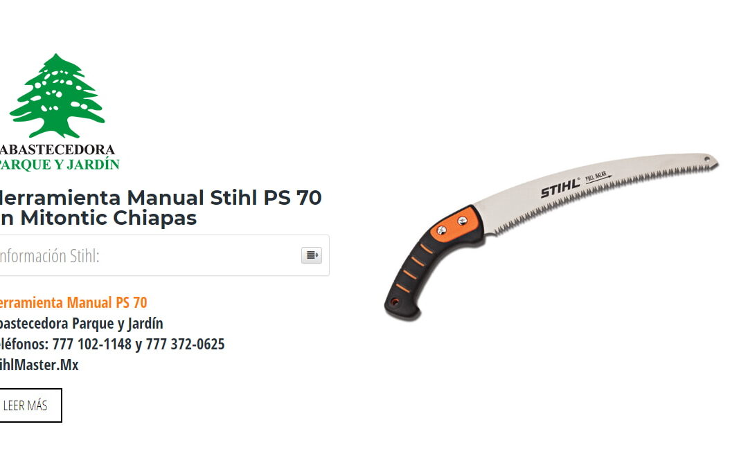Herramienta Manual Stihl PS 70 en Mitontic Chiapas