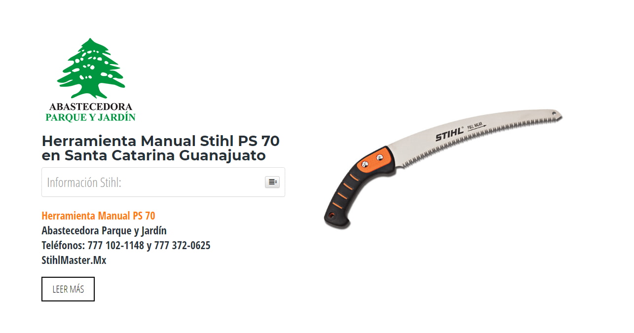 Herramienta Manual Stihl PS 70 en Santa Catarina Guanajuato en Stihl Master contamos con más de 60 Herramienta Manual listas para distribuirse en Guanajuato y todo México.