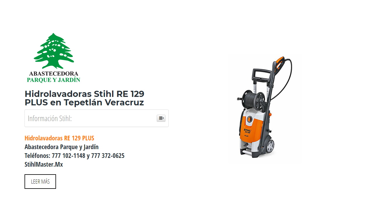 Hidrolavadoras Stihl RE 129 PLUS en Tepetlán Veracruz en Stihl Master contamos con más de 54 Hidrolavadoras listas para distribuirse en Veracruz y todo México.