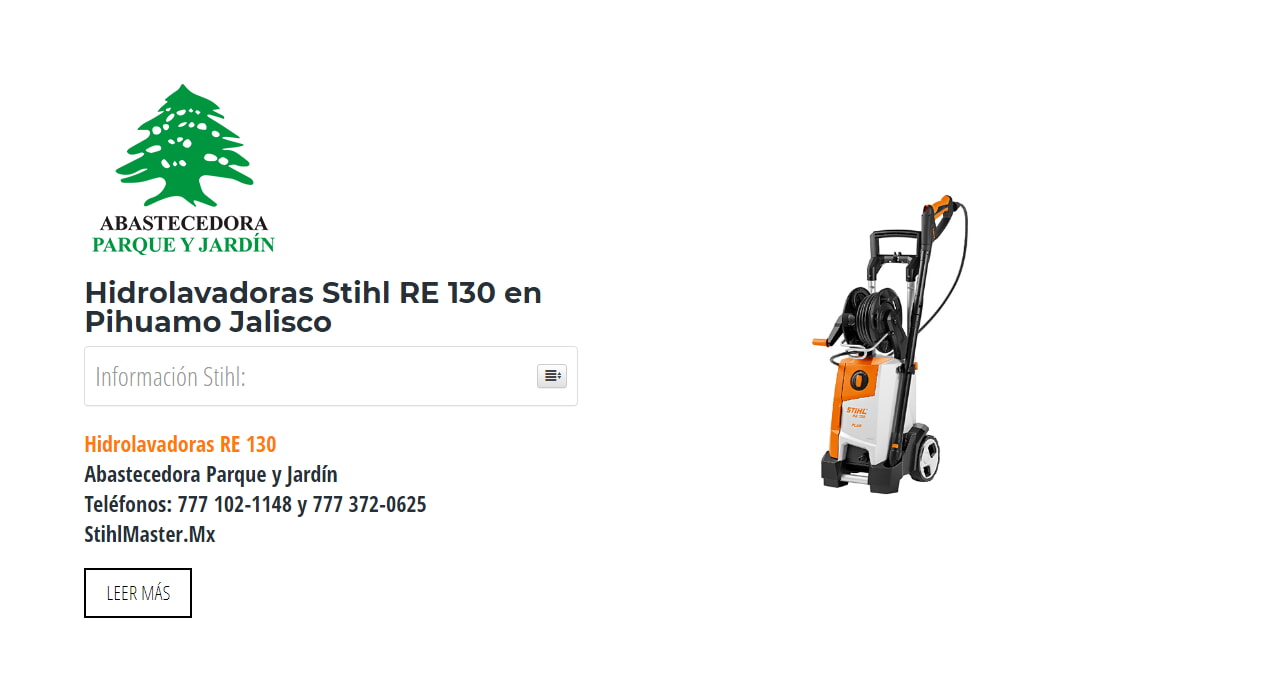 Hidrolavadoras Stihl RE 130 en Pihuamo Jalisco en Stihl Master contamos con más de 47 Hidrolavadoras listas para distribuirse en Jalisco y todo México.