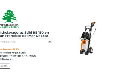 Hidrolavadoras Stihl RE 130 en San Francisco del Mar Oaxaca