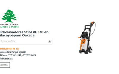 Hidrolavadoras Stihl RE 130 en Silacayoápam Oaxaca