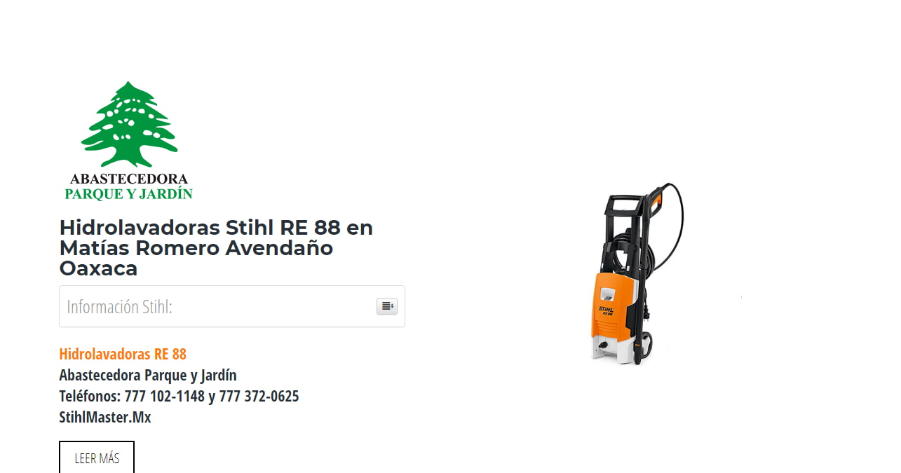 Hidrolavadoras Stihl RE 88 en Matías Romero Avendaño Oaxaca en Stihl Master contamos con más de 60 Hidrolavadoras listas para distribuirse en Oaxaca y todo México.