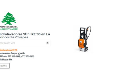 Hidrolavadoras Stihl RE 98 en La Concordia Chiapas