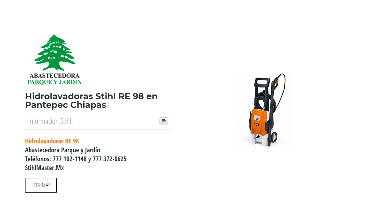Hidrolavadoras Stihl RE 98 en Pantepec Chiapas en Stihl Master contamos con más de 47 Hidrolavadoras listas para distribuirse en Chiapas y todo México.