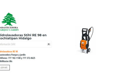Hidrolavadoras Stihl RE 98 en Xochiatipan Hidalgo