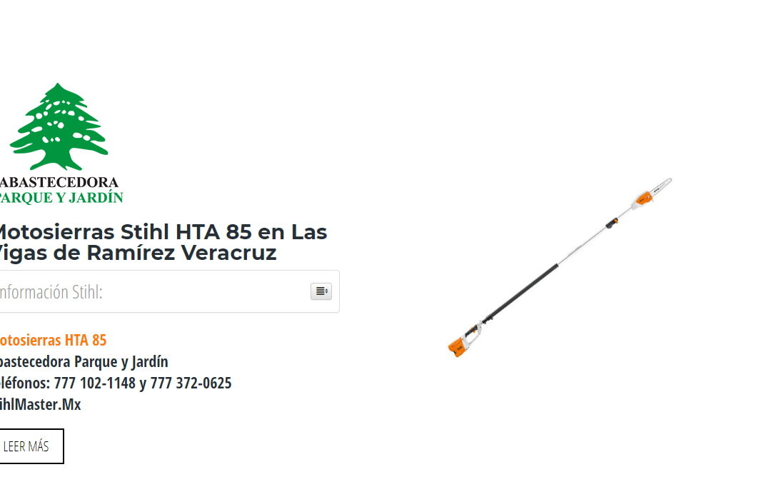Motosierras Stihl HTA 85 en Las Vigas de Ramírez Veracruz