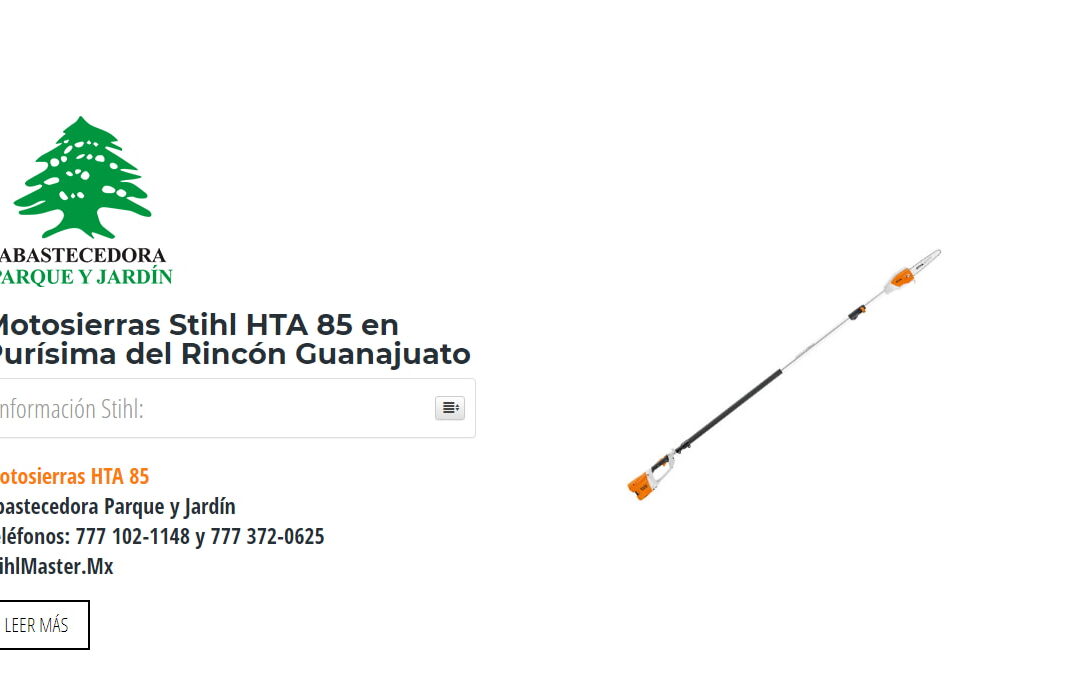 Motosierras Stihl HTA 85 en Purísima del Rincón Guanajuato