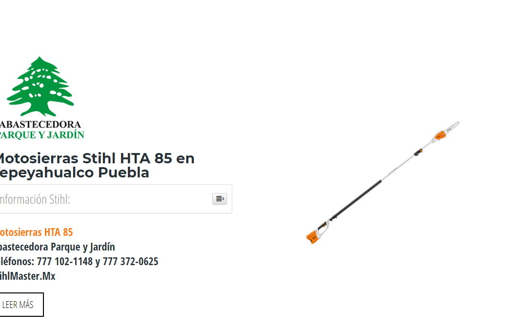 Motosierras Stihl HTA 85 en Tepeyahualco Puebla