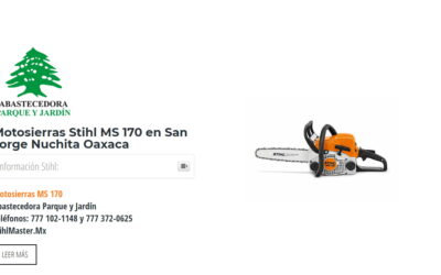 Motosierras Stihl MS 170 en San Jorge Nuchita Oaxaca