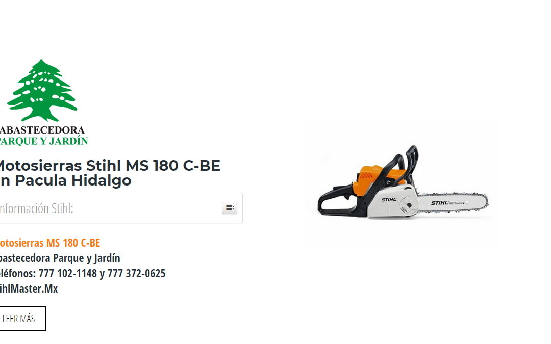 Motosierras Stihl MS 180 C-BE en Pacula Hidalgo