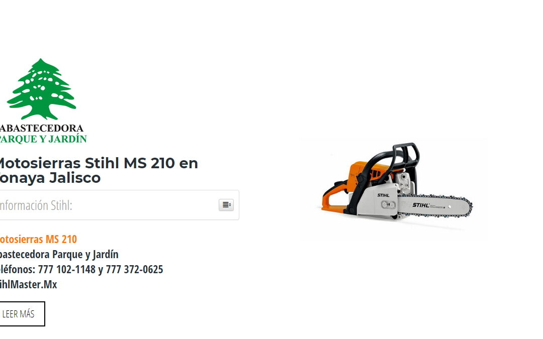 Motosierras Stihl MS 210 en Tonaya Jalisco