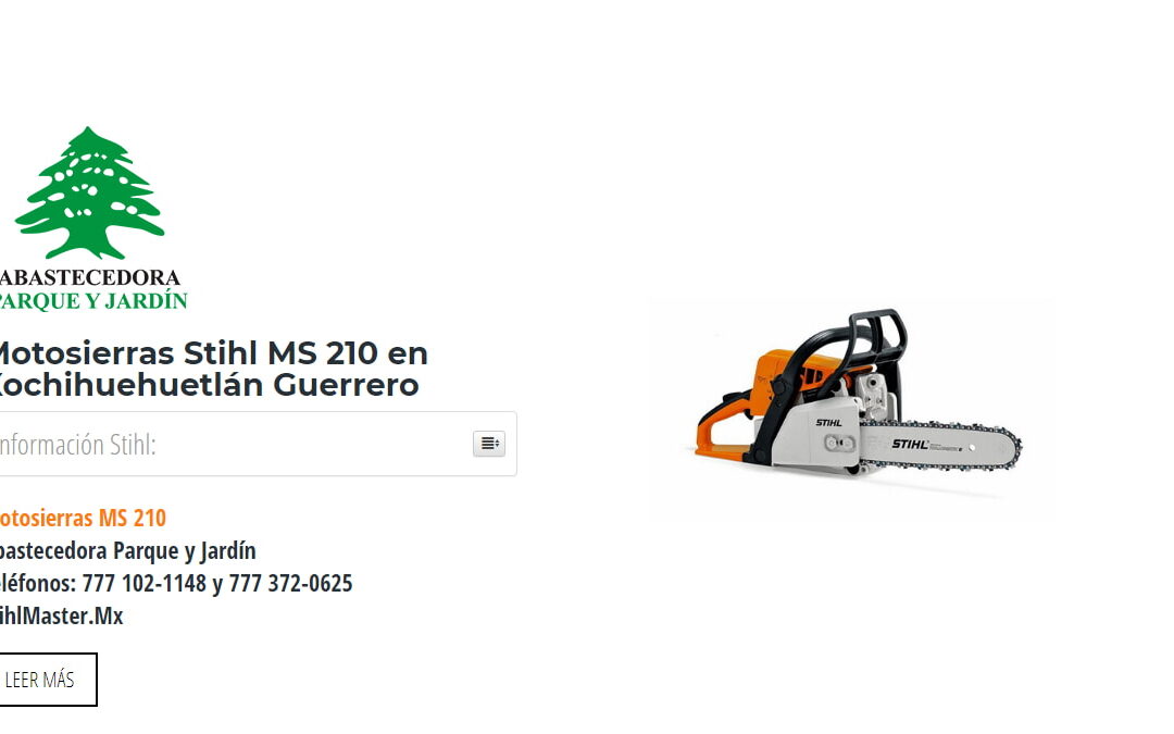 Motosierras Stihl MS 210 en Xochihuehuetlán Guerrero