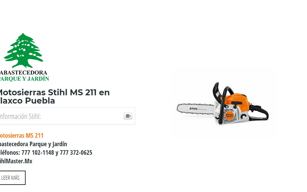 Motosierras Stihl MS 211 en Tlaxco Puebla