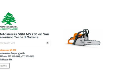 Motosierras Stihl MS 250 en San Jerónimo Tecóatl Oaxaca