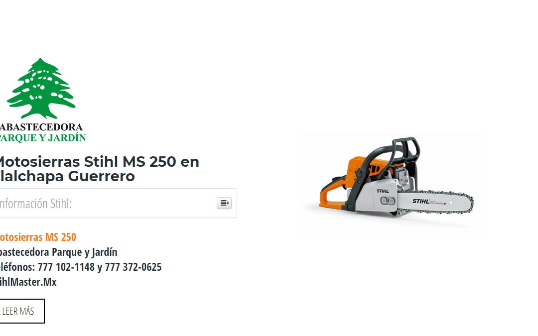 Motosierras Stihl MS 250 en Tlalchapa Guerrero