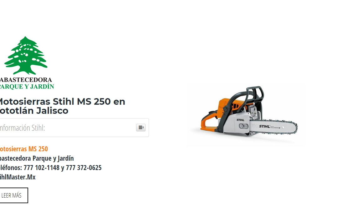 Motosierras Stihl MS 250 en Tototlán Jalisco