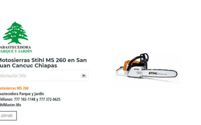 Motosierras Stihl MS 260 en San Juan Cancuc Chiapas