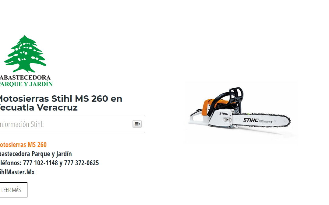 Motosierras Stihl MS 260 en Yecuatla Veracruz